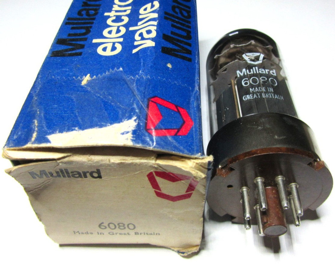 NOS NIB 6080 MULLARD TUBE VOTED TOP FOUR 6AS7 TYPE!!