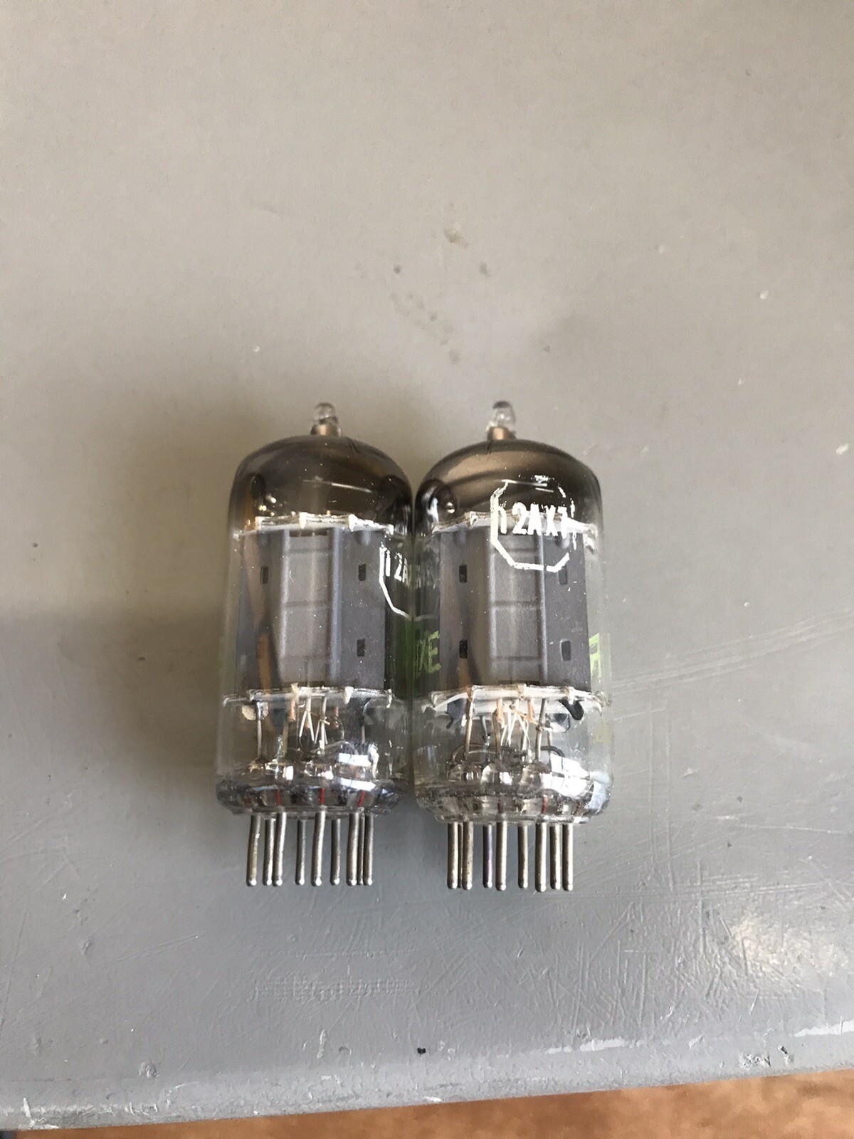Amperex Bulge Boy 12AX7/ECC83 Long Plates D Foil Getter, Nos Testing