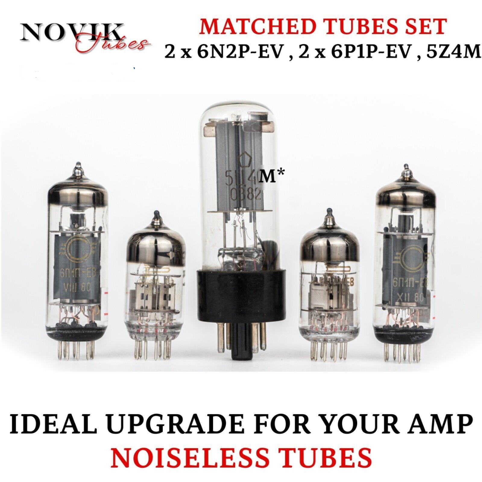Upgrade 6p1 Tube Amplifiers Matched Set 6p1p -ev 6n2p-ev 5z4s Soveit Tubes Nos