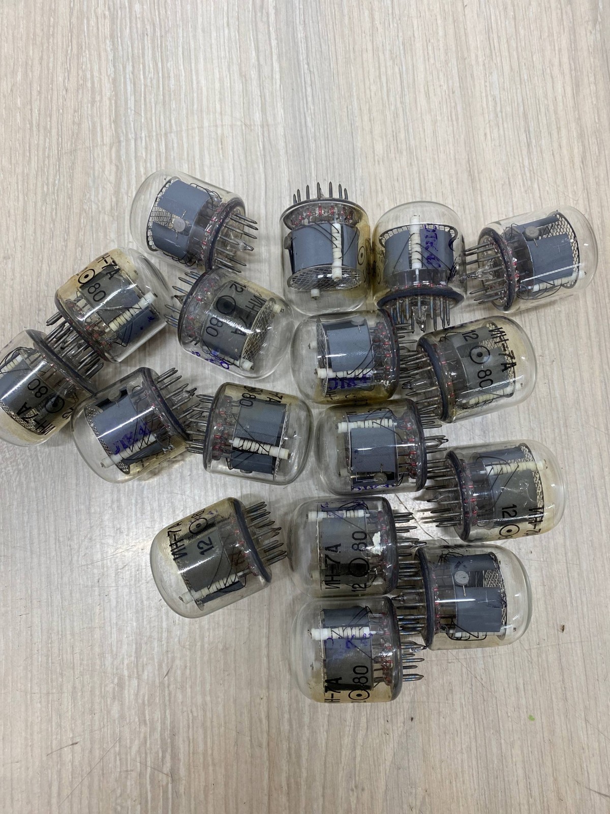Lot Of 17 IN-7A IN7A ИН-7A Glow discharge indicator tube New Same date